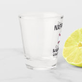 Trouwfeest cadeau honkbal shot glas (Links)