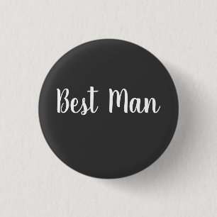 Trouwfeest Cadeau voor de Getuige van de Bruidegom Ronde Button 3,2 Cm