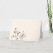 Trouwfeest Dank Je Kaart Wit Vintage (Achterkant)