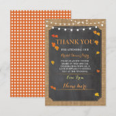 Trouwfeest Dank Je Kaarten Fall In Love Borrel (Voorkant / Achterkant)