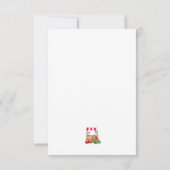 Trouwfeest Dank je QR-code buiten de markt Bedankkaart (Achterkant)