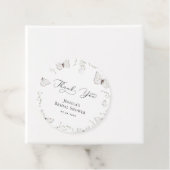 Trouwfeest Dank Je Wel Witte Vlinder Tuin Bedankjes Labels (In situ)