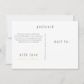 Trouwfeest Dankjewelkaart Champagne Bedankkaart (Achterkant)