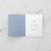 Trouwfeest Dankkaart Something Blue (Binnen)