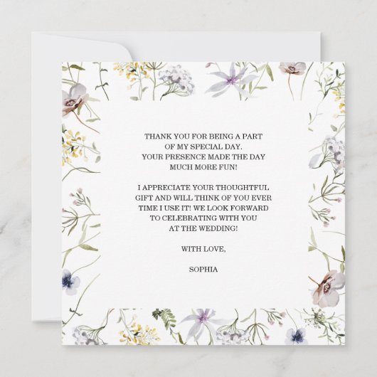 Trouwfeest Dankkaart voor Bruidsjonker Bedankkaart (Achterkant)