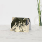 Trouwfeest Dankkaartjes in Vintage Stijl Notities (Voorkant)