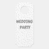 Trouwfeest Deur Ticket Deurhanger (Voorkant)