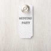 Trouwfeest Deur Ticket Deurhanger (Op knop)