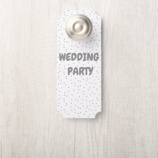 Trouwfeest Deur Ticket Deurhanger (Op knop)