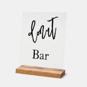 Trouwfeest Donutbar Acryl bord (Hoek)