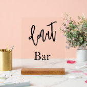 Trouwfeest Donutbar Acryl bord (Huwelijk)