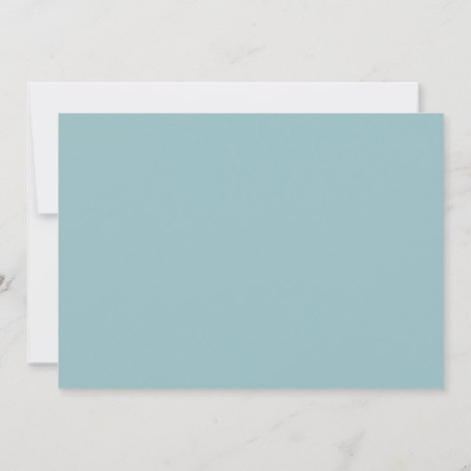 Trouwfeest Downsizing Script Moderne Eucalyptus Aankondiging (Achterkant)