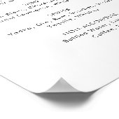 Trouwfeest drankjes menu bord met stijlvolle typog poster (Hoek)