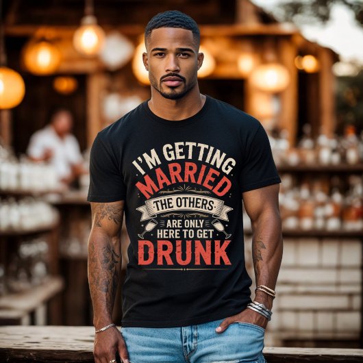 Trouwfeest Drankteam Bruidegom Design T-shirt