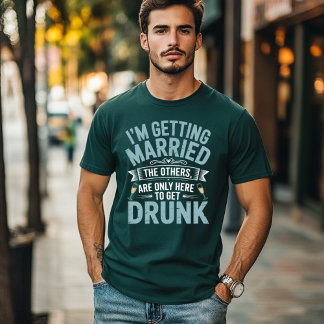 Trouwfeest Drankteam Bruidegom Ontwerp T-shirt