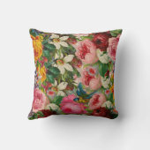 Trouwfeest ELKE Trouwdag Vintage Bloemen VOEG NAME Kussen (Achterkant)