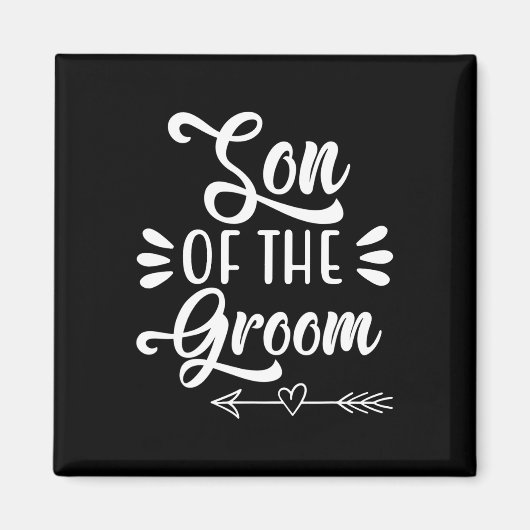 Trouwfeest Familie Bruidegom Bruidsjurk Show Magneet (Voorkant)