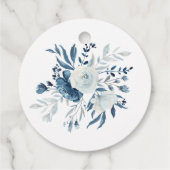Trouwfeest Favor Merklabels met Marine Bloemen Bedankjes Labels (Achterkant)