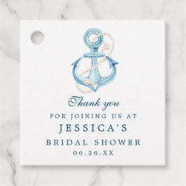 Trouwfeest Favor Tag voor de Marine Bedankjes Labels