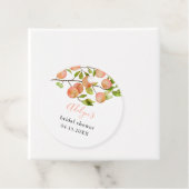 Trouwfeest favorabelabels voor perzik zomer bedankjes labels (In situ)