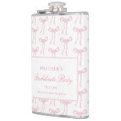 Trouwfeest Favorieten met Roze Lint Heupfles (Links)