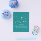 Trouwfeest Flyer voor Toekomstige Mr. & Mrs. (Enkel)