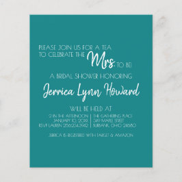 Trouwfeest Flyer voor Toekomstige Mr. & Mrs.
