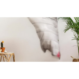 Trouwfeest Foto Achtergrond Bloemen Houten Lichtje Wandkleed