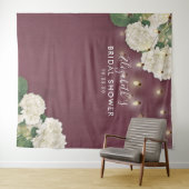 Trouwfeest Foto Achtergrond Bloemen Slinger Lichte Wandkleed (In Situ (horizontaal))