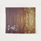 Trouwfeest Foto Achtergrond Champagneglas Hout Wandkleed (Voorkant (horizontaal))