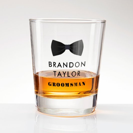 Trouwfeest geschenk voor bruidsjonker met vlinderd shot glas