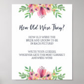 Trouwfeest Hoe Oud Waren Ze Spel Bord Poster (Voorkant)