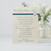 Trouwfeest in casual stijl kaart (Staand voorkant)