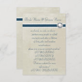 Trouwfeest in casual stijl kaart (Voorkant / Achterkant)