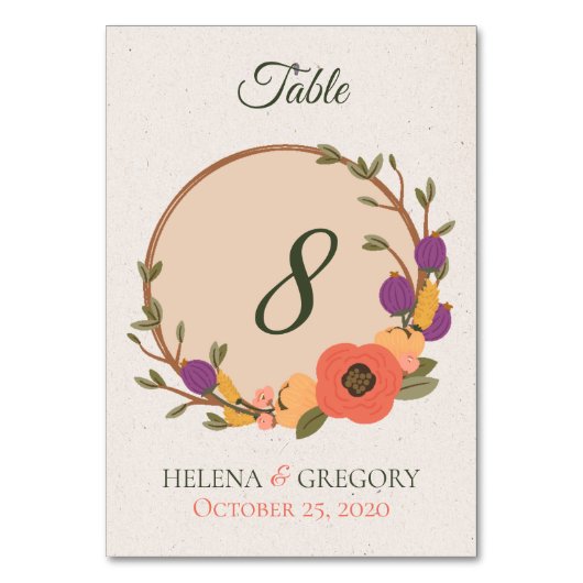 Trouwfeest in de bloementuin kaart (Achterkant)