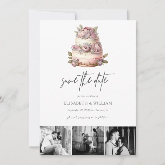 Trouwfeest in de tuin Save the Date QR-code (Voorkant)