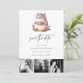 Trouwfeest in de tuin Save the Date QR-code (Staand voorkant)