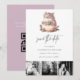 Trouwfeest in de tuin Save the Date QR-code 