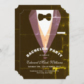 Trouwfeest in smoking kaart (Voorkant / Achterkant)