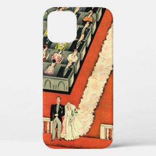Trouwfeest in vintage stijl, Art Deco bruid en bru Case-Mate iPhone Case