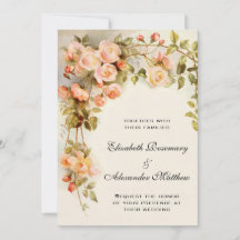 Trouwfeest in vintage stijl, bloemen in de kleur r