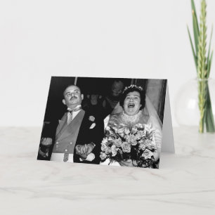 Trouwfeest in vintage stijl - Gelukkig stel Kaart
