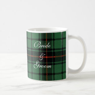 Trouwfeest in vintage stijl, modern tartan Davidso Koffiemok