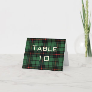 Trouwfeest in vintage stijl, moderne tartan Davids Bedankkaart