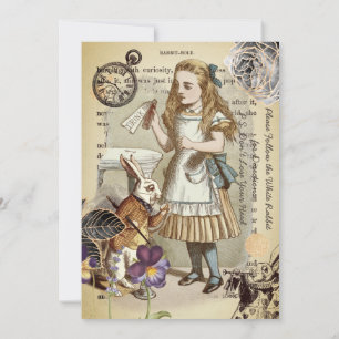 Trouwfeest in Wonderland Uitnodiging