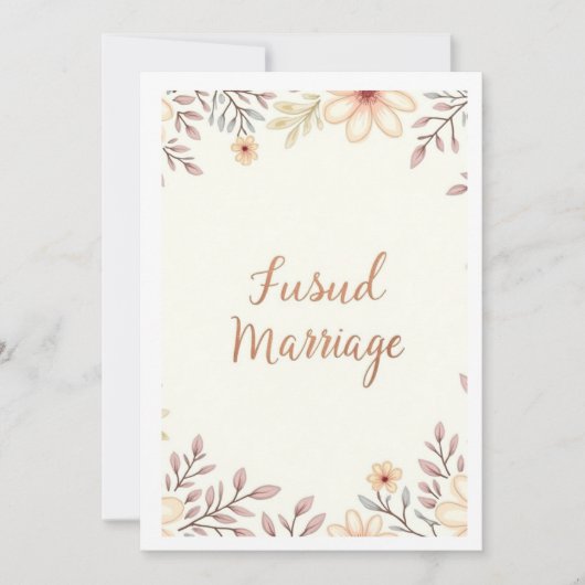 trouwfeest kaart (Voorkant)