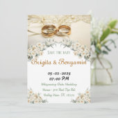 Trouwfeest Kaarten. Feestdagenkaart (Staand voorkant)