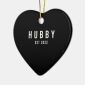 Trouwfeest Man 2022 Bruidegom Trouwt Verloofde Bru Keramisch Ornament (Links)