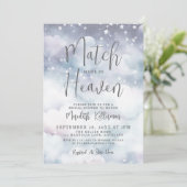 Trouwfeest 'Match Made In Heaven' Kaart (Staand voorkant)