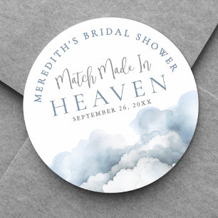 Trouwfeest 'Match Made In Heaven' Ronde Sticker